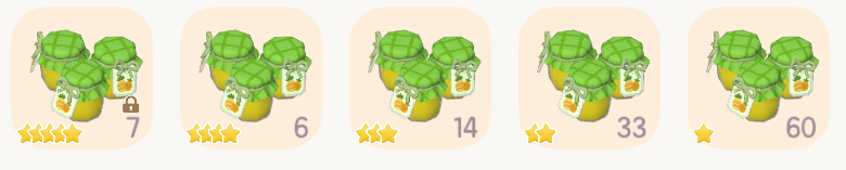 10级烹饪做日常料理，能出多少5星呢~