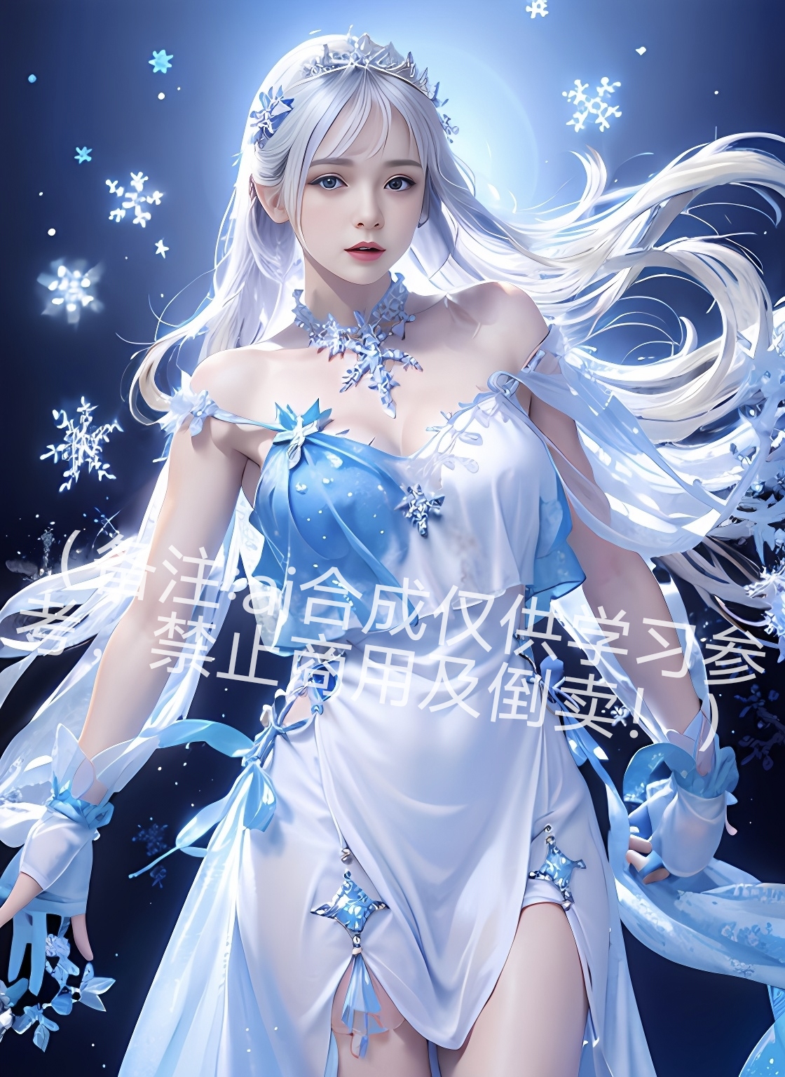 恶魔秘境AI绘画第八期 雪之圣灵