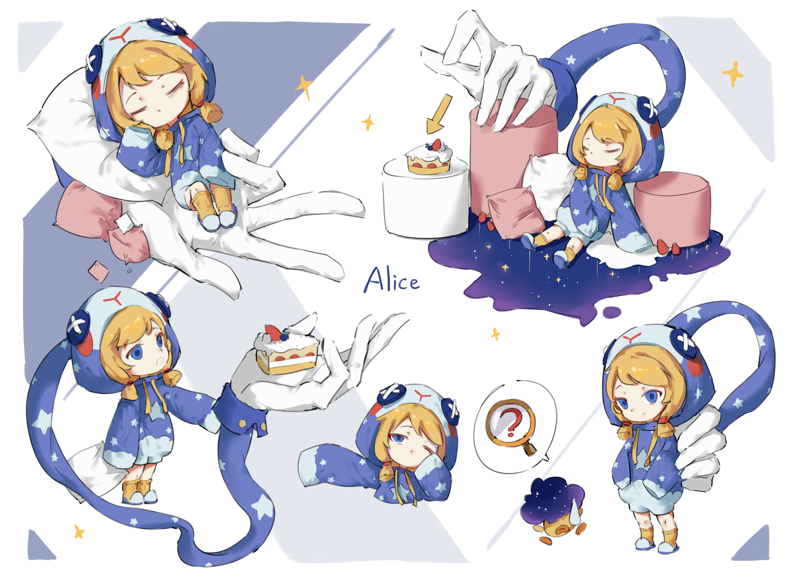 画了好多爱丽丝