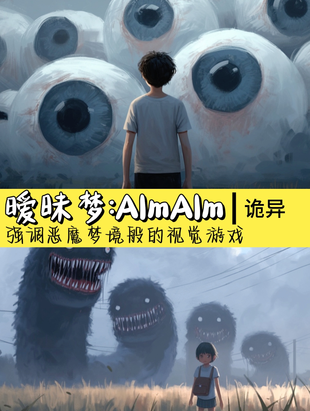诡异恐怖游戏《暧昧梦：AImAIm》免费发布