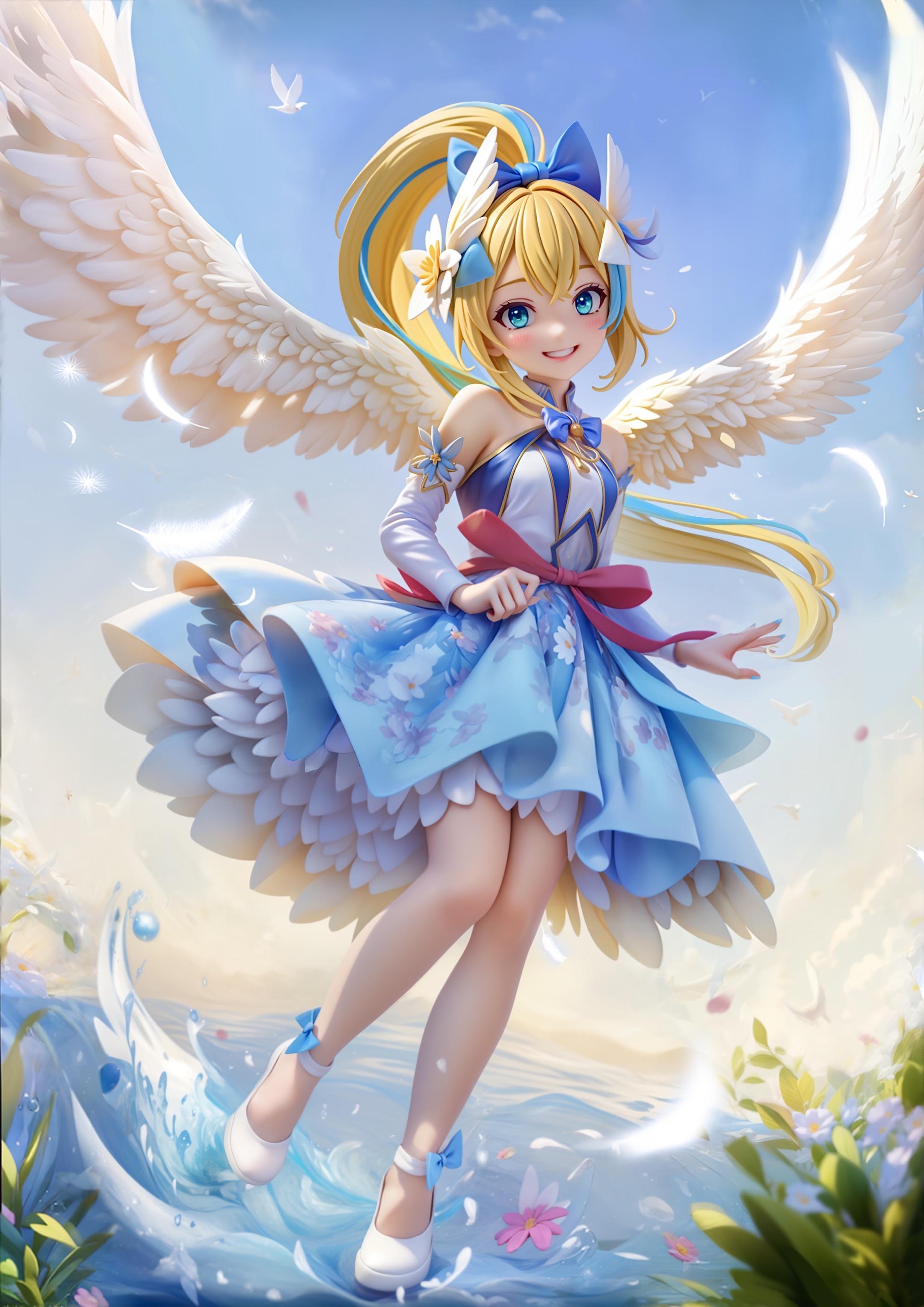 大家在玩游戏的时候，有没有被带飞过的经历呀？没有的话…跟着我，起飞咯！[表情_星星眼]#噗噜噜实验室#AI绘画#嗒啦啦