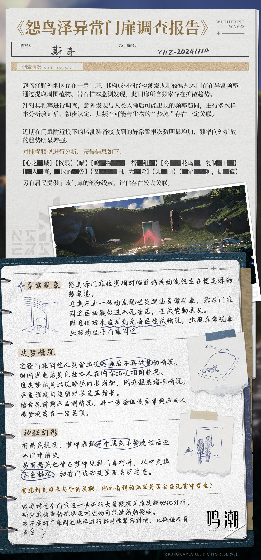 《怨鸟泽异常门扉调查报告》