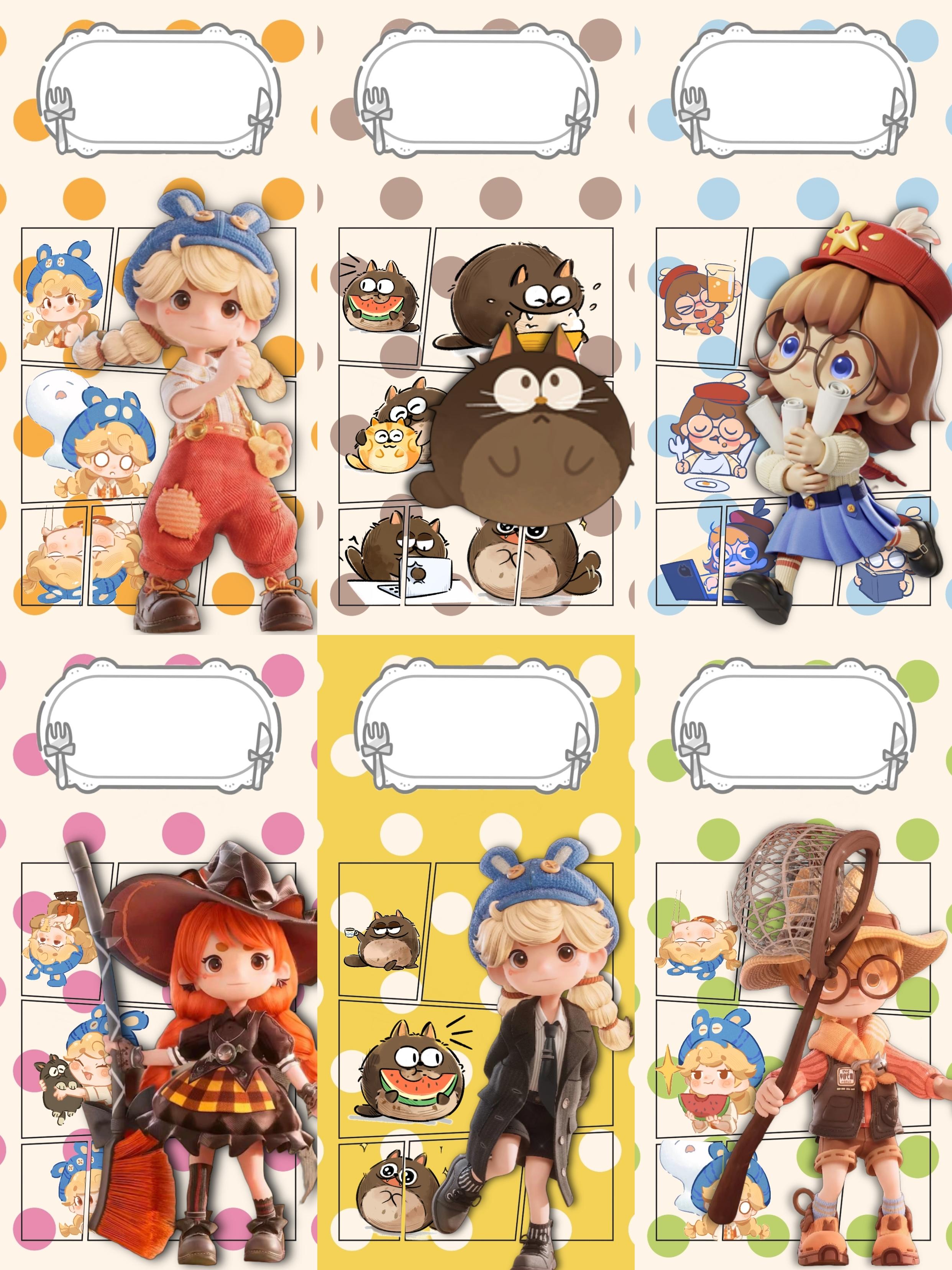 粒粒的小人国｜漫画格子风壁纸🌷