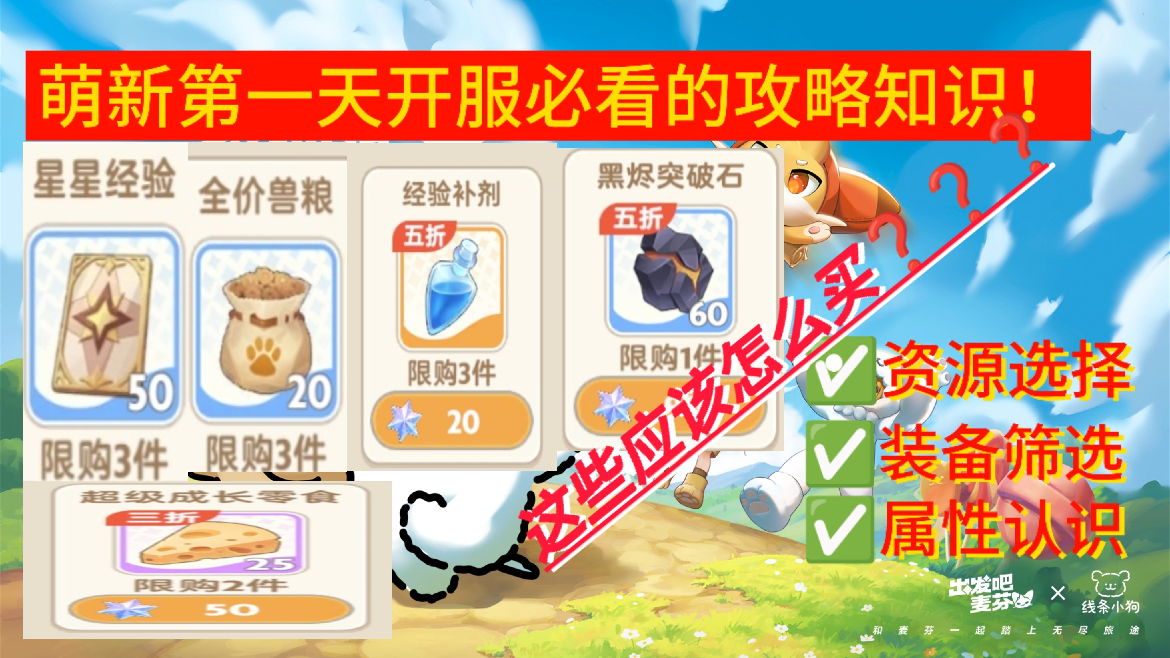 资源/装备/属性到底该怎么选择❓萌新必看👀