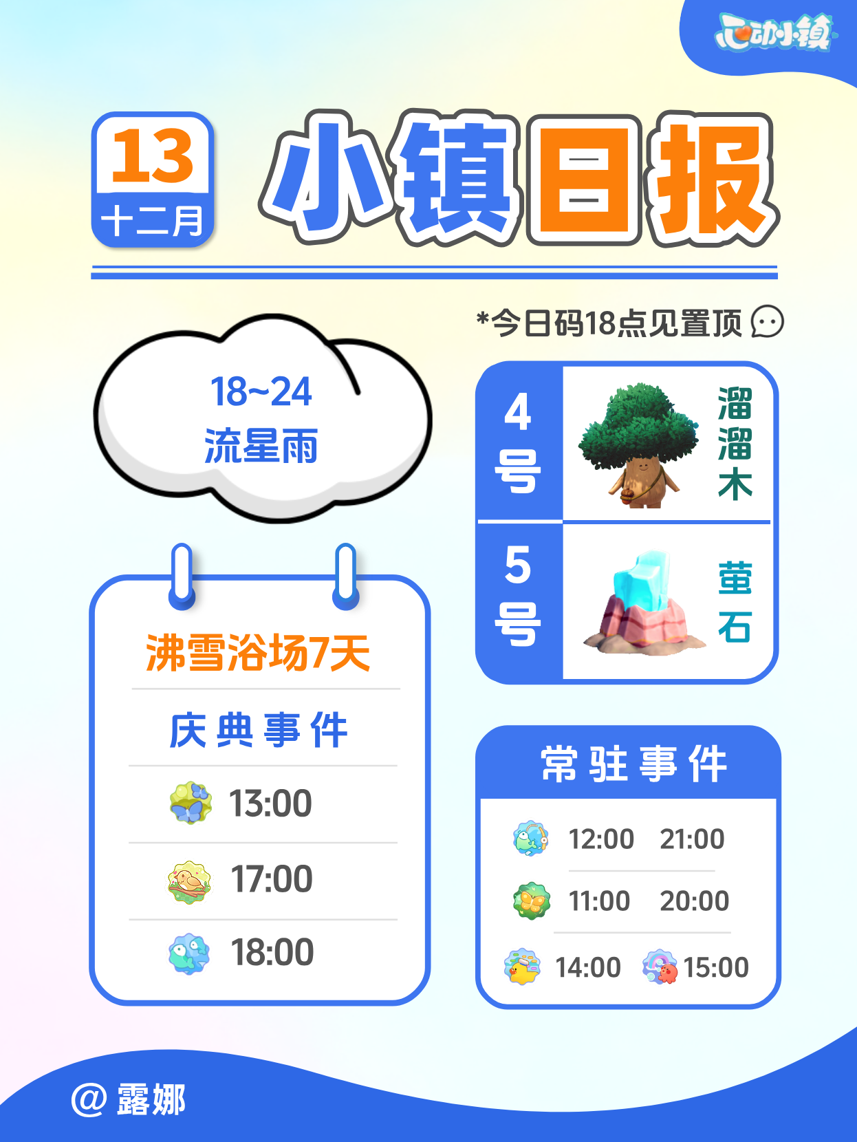 12月13日小镇日报溜溜木萤石 兑换码 每日更