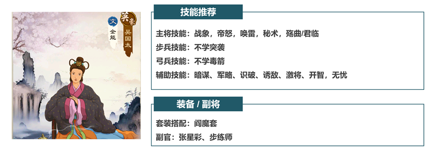 神将系列 | 吴国太，必备神技开智的拥有者