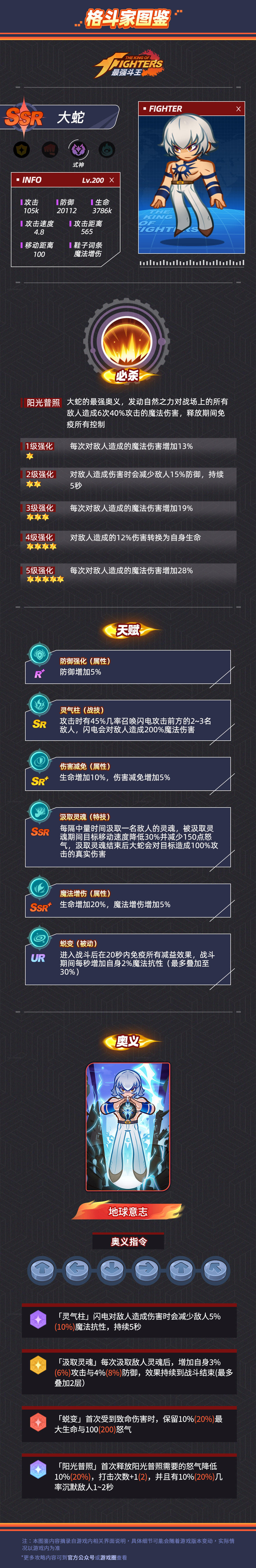 格斗家图鉴|式神-SSR-大蛇