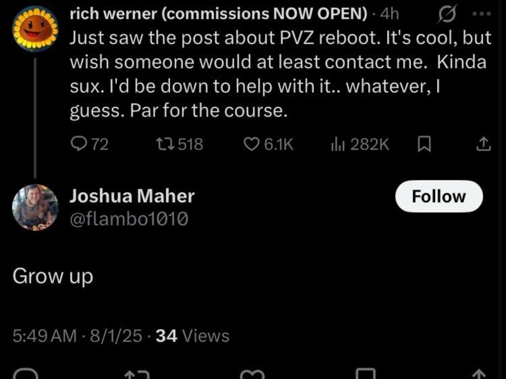 植物大战僵尸：重植版，将原班美术排除在外