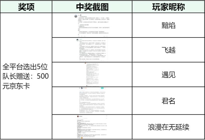 【已开奖】【有奖活动】队长机制建议征集！