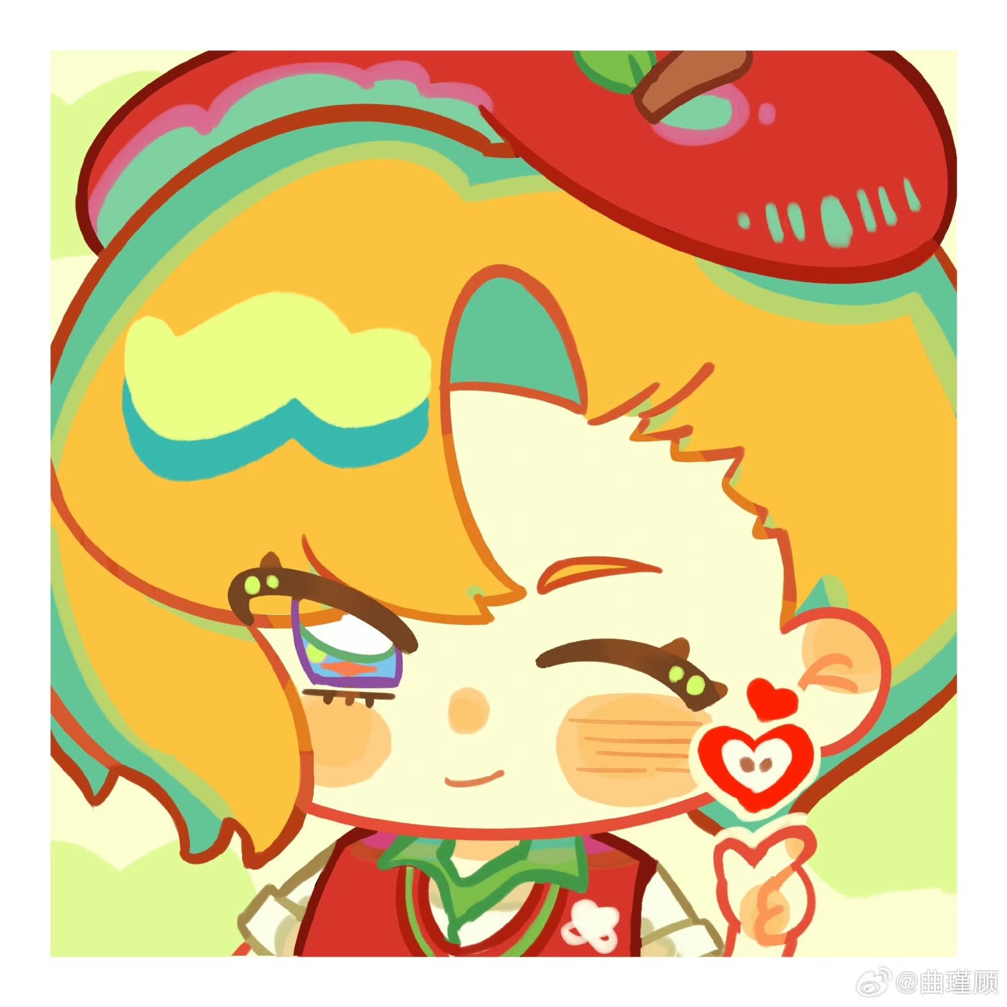 【大头贴·苹果组】