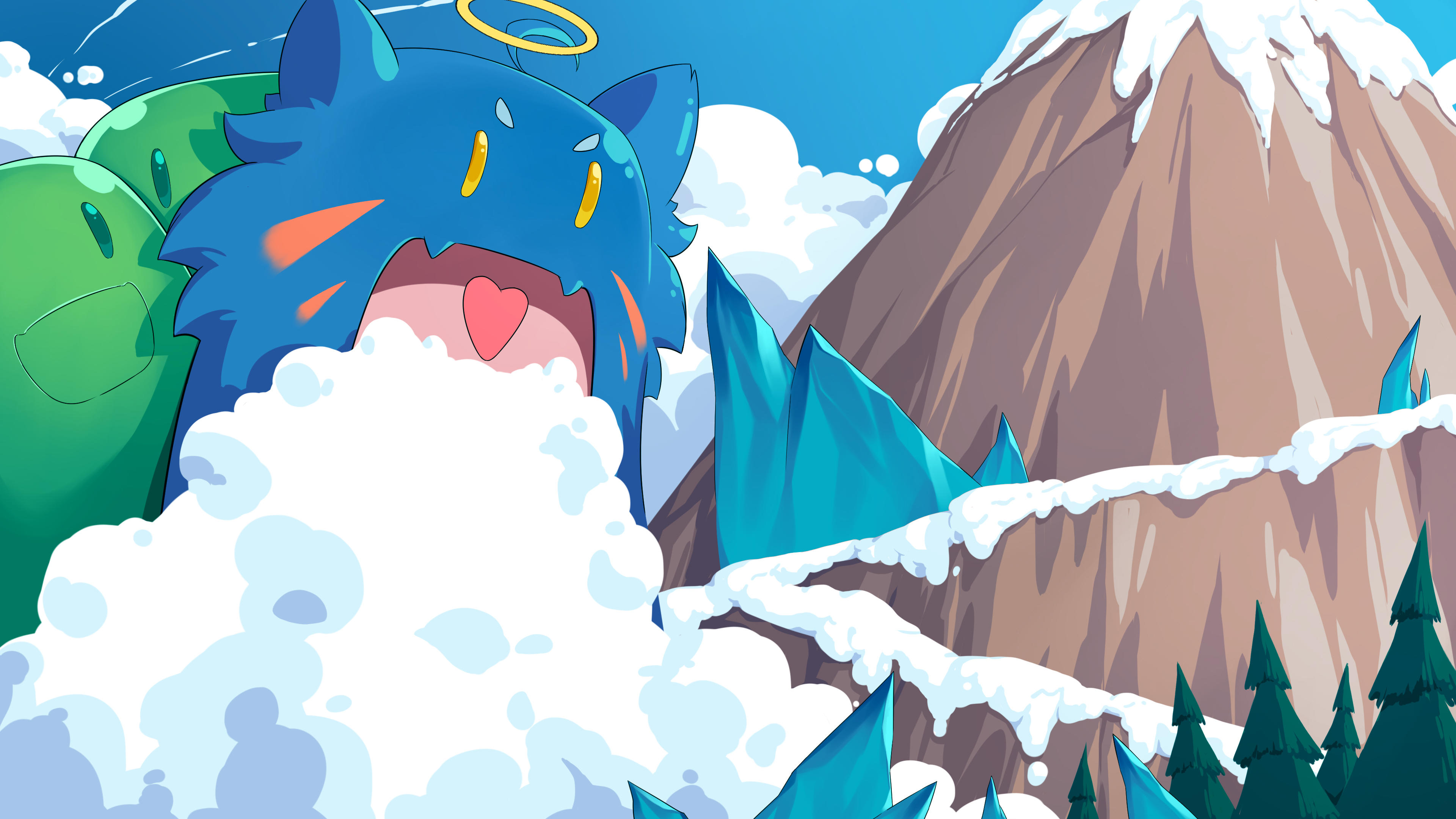 ​警告！警告！天盖雪山出现不明物体！
它看起来就像...
MIO?