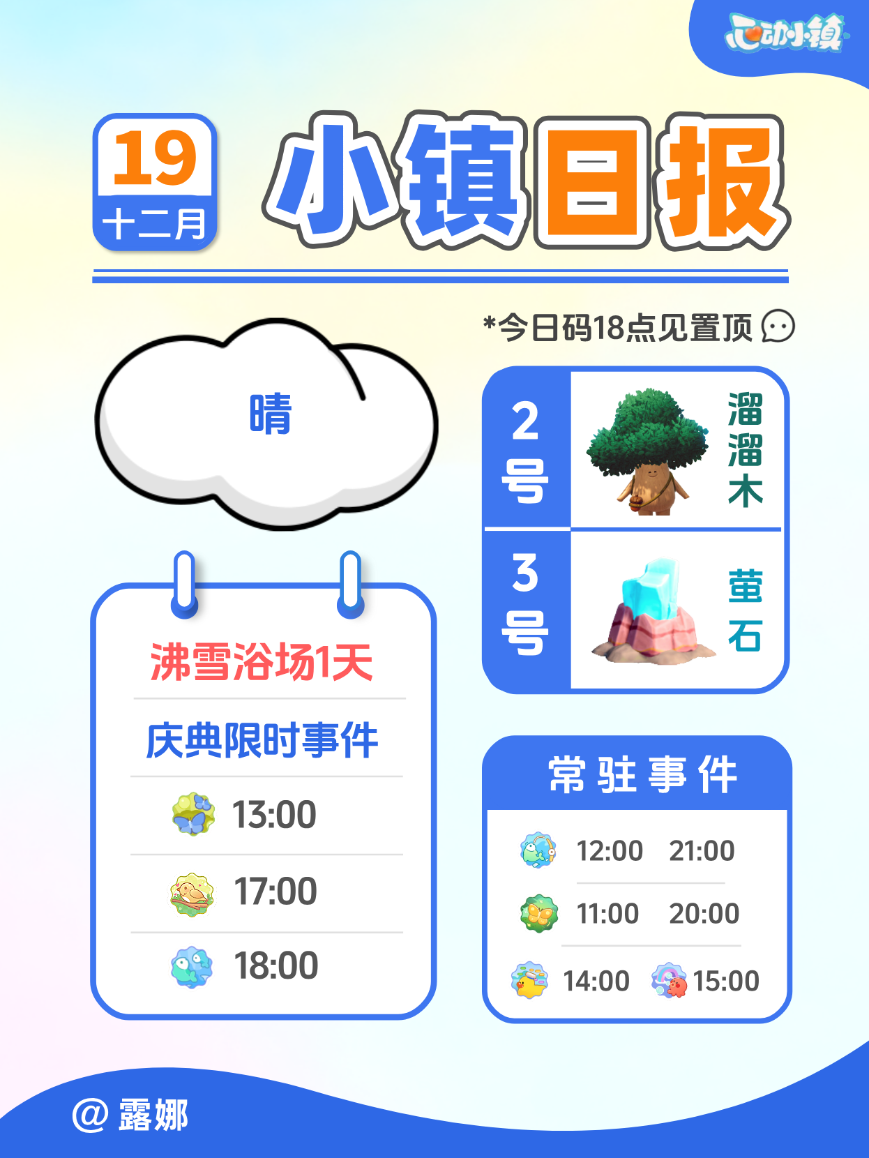 12月19日小镇日报溜溜木萤石 兑换码 每日更