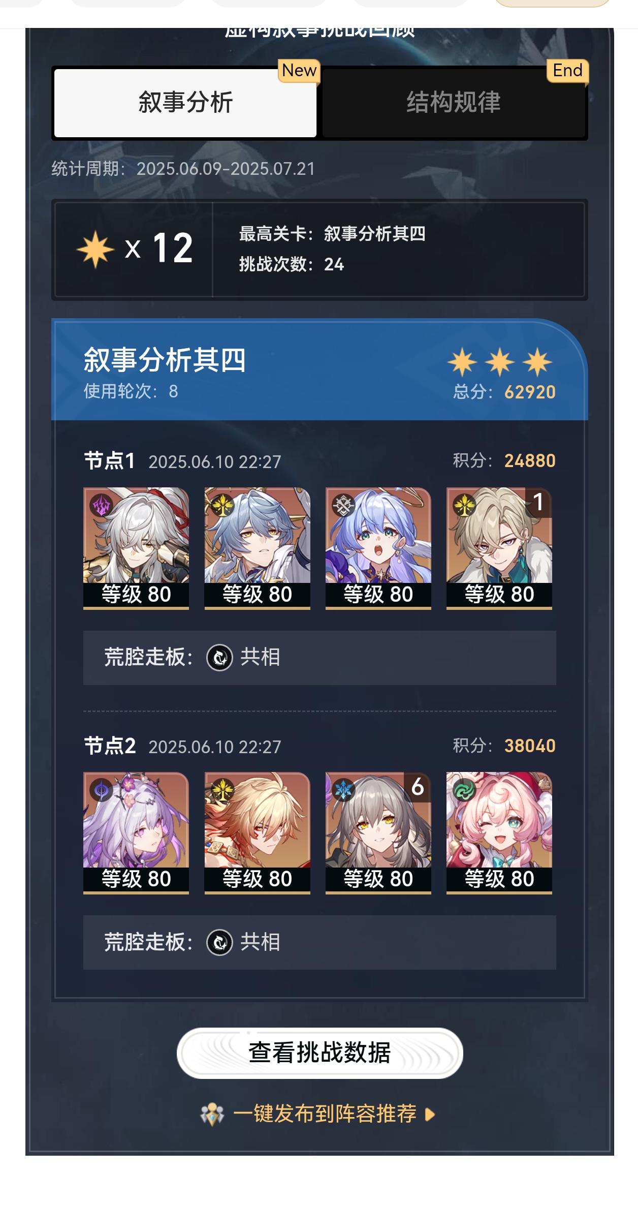 最新一期虚构叙事自动阵容推荐