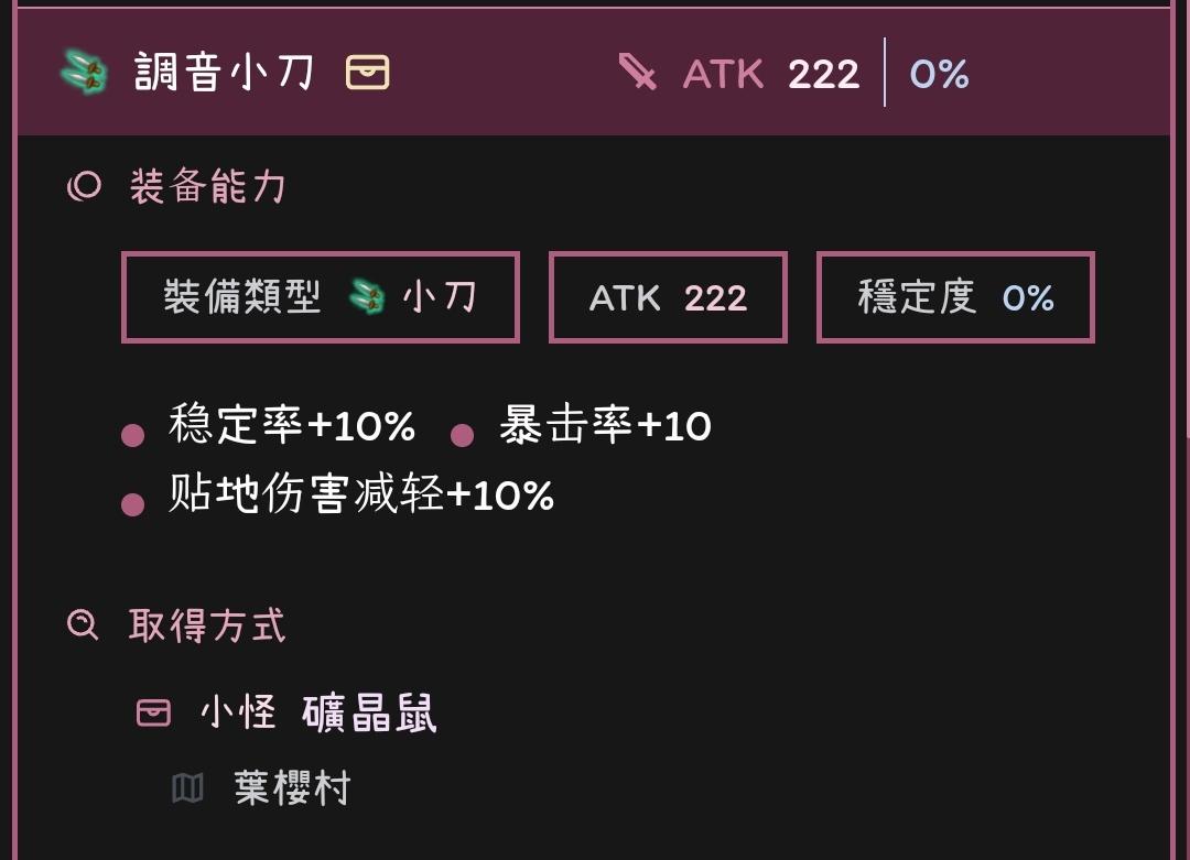 各种副手小刀