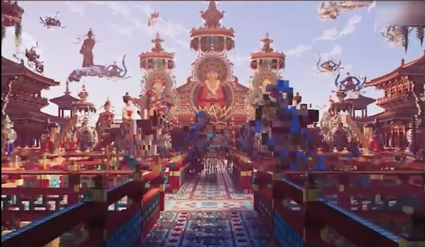 五名MC玩家52天用111亿方块筑就可走电子丝绸之路！