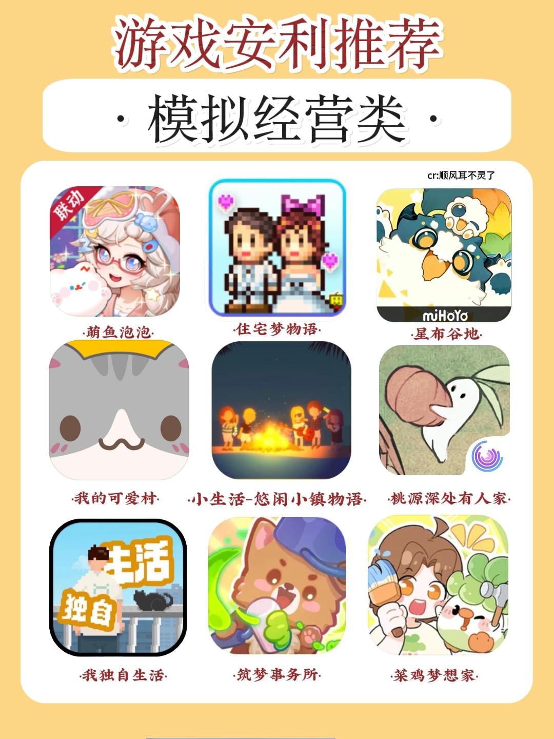 游戏安利｜模拟经营类游戏推荐合集🎄