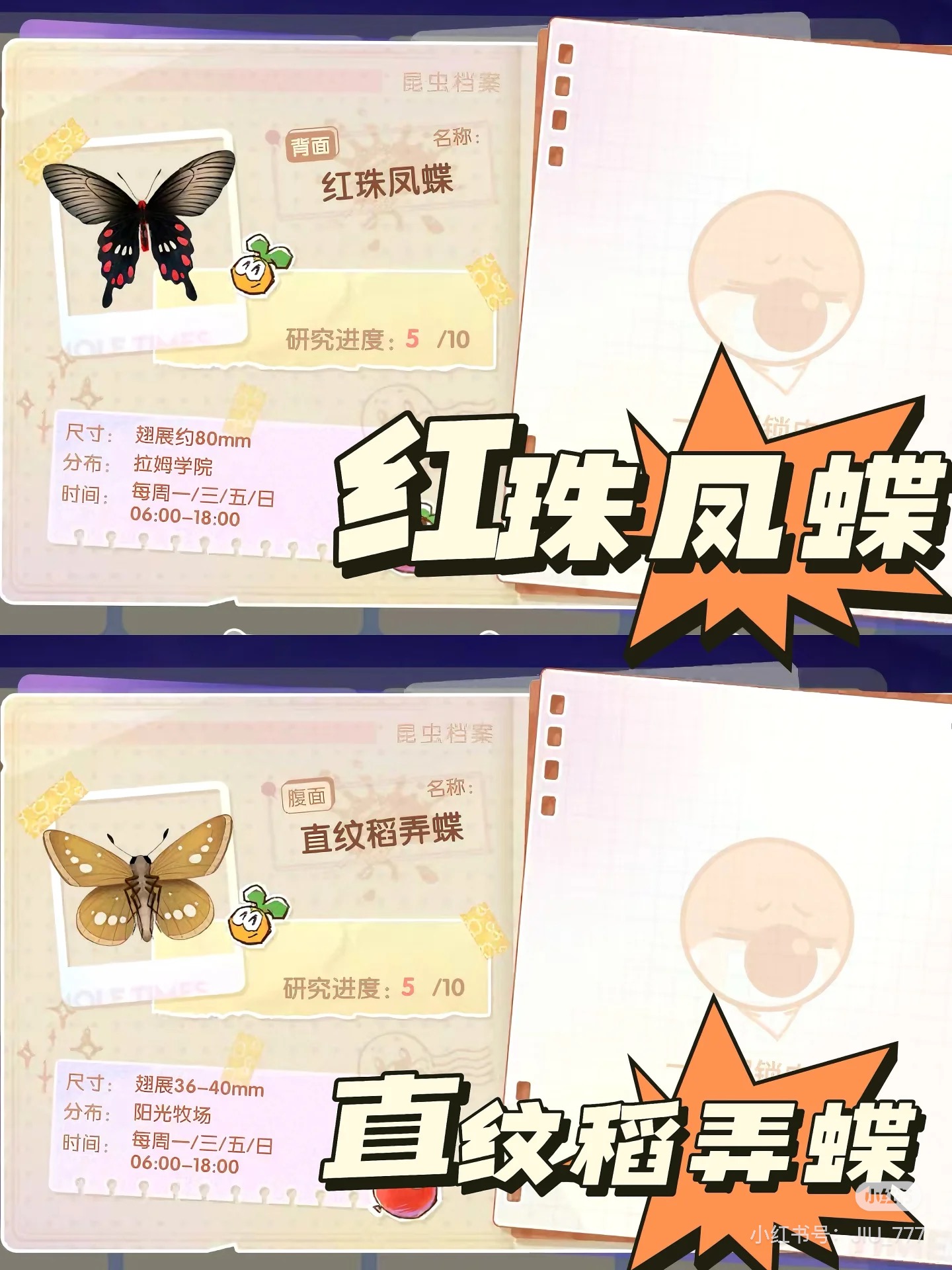 🦋16种百宝箱昆虫攻略合集