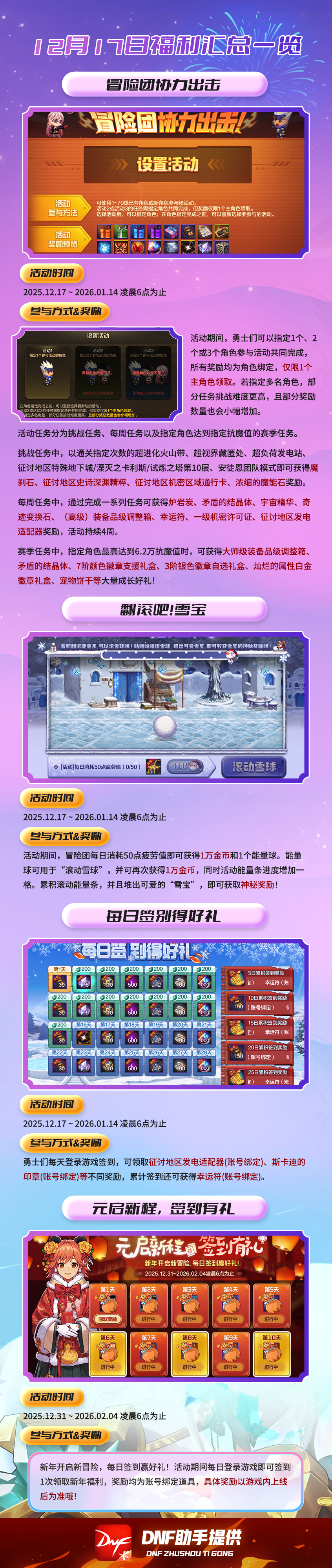 12月版本福利一图解析，多样奖励千万别漏