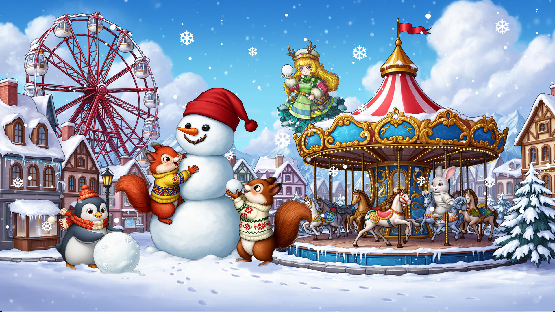 【冬季限定】冰雪奇缘活动限时开启，新玩家免费领金色饼胚！