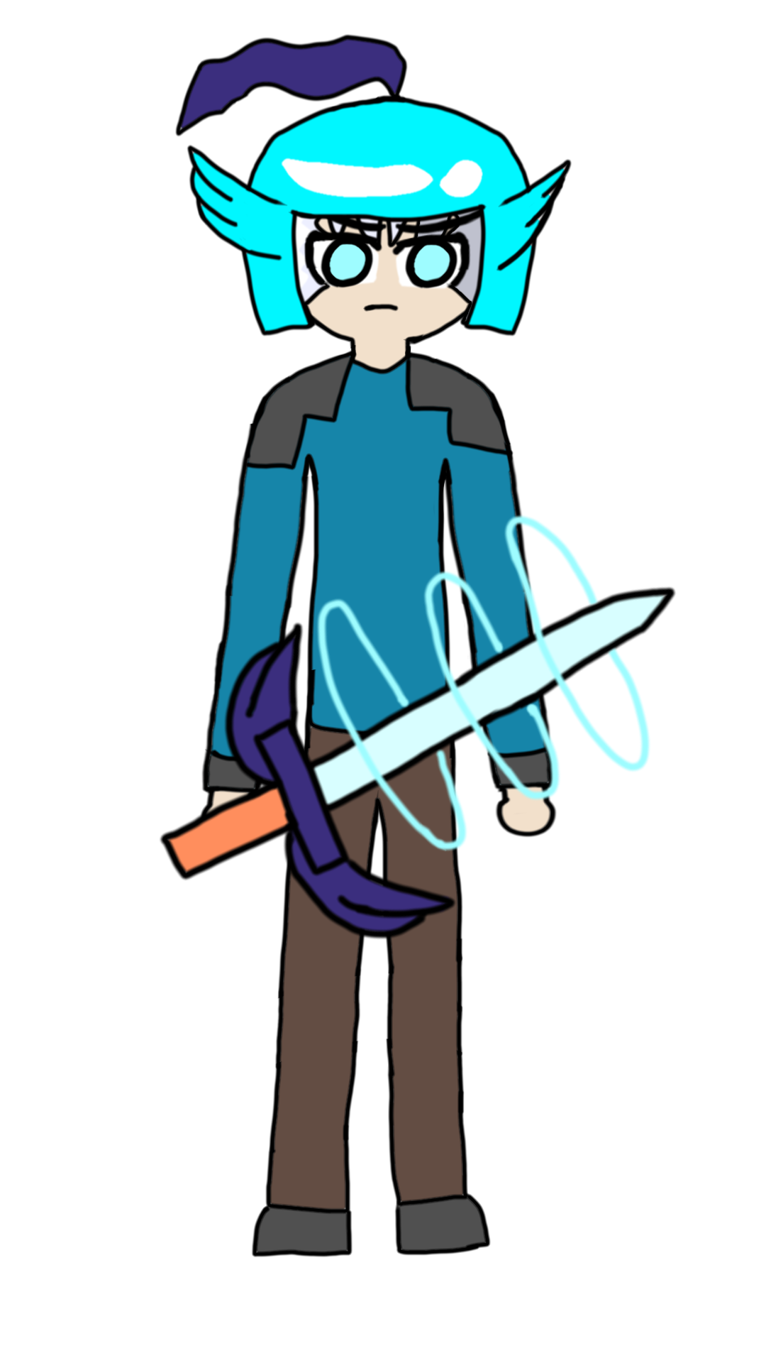 自制角色：龙卷风剑士（立绘半重绘）