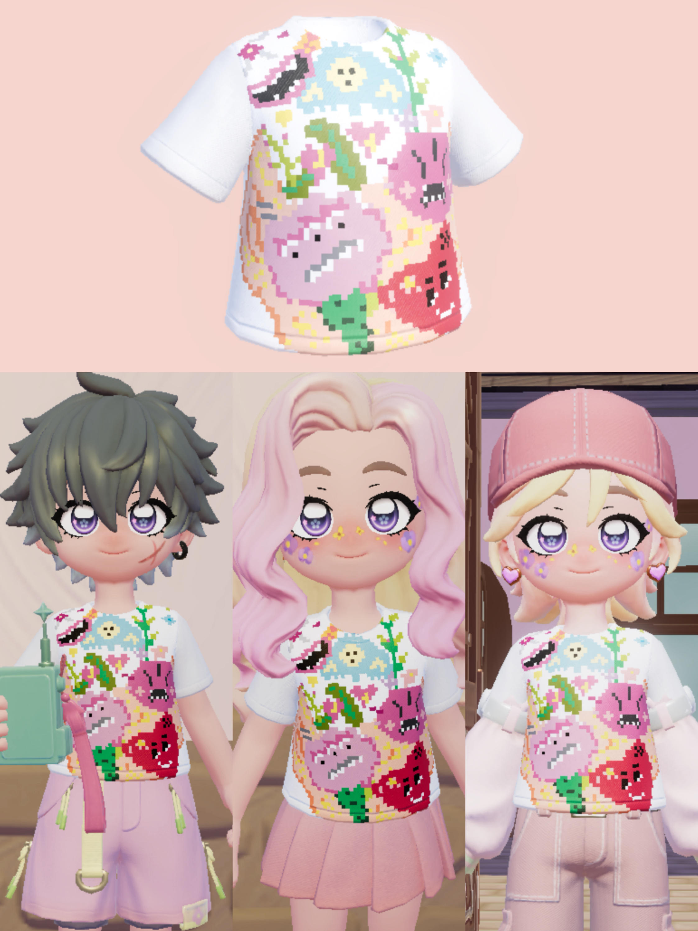 百搭罗曼城白T男女同款截图