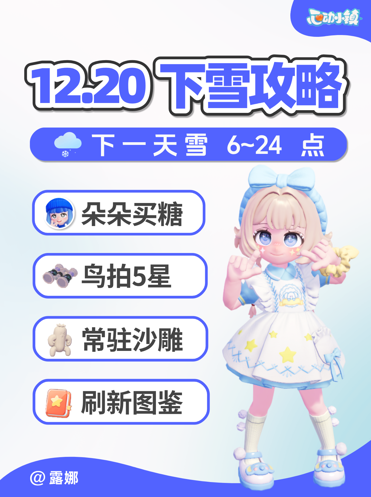 12月20日 下雪必做攻略图鉴 朵朵位置