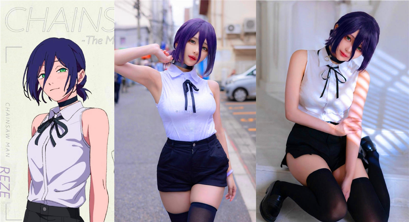 红到海外，美国Coser也来扮演《电锯人蕾塞篇》女主角截图