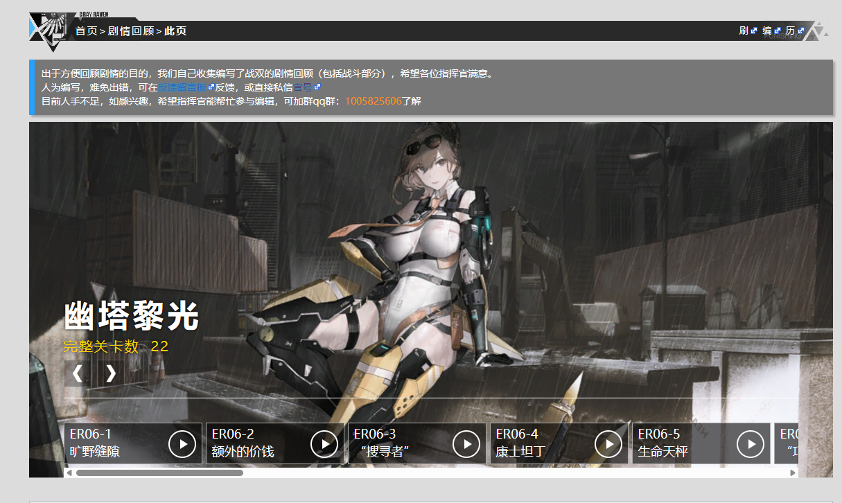 新版本的剧情解析已经整理完毕了！想要回顾的指挥官可以点击下方链接回顾。感谢Wiki组员的整理！各位辛苦了！重土爱你们（づ￣3￣）づ╭❤～
https://wiki.biligame.com/zspms/%E5%B9%BD%E5%A1%94%E9%BB%8E%E5%85%89#游戏昵称鉴赏会