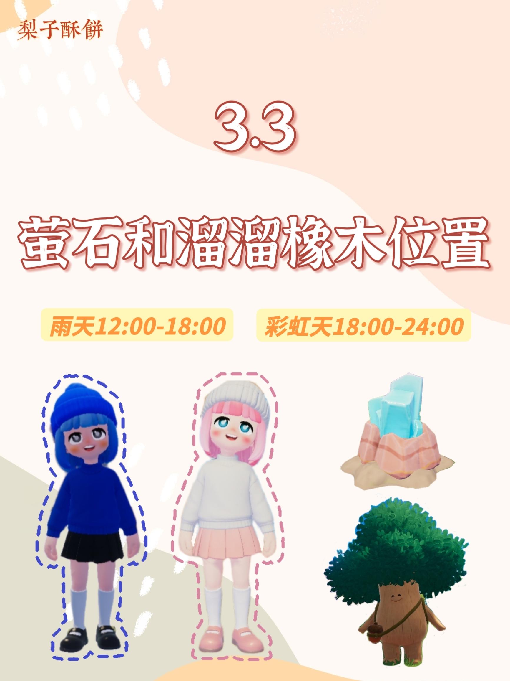 3.3 今日萤石和溜溜橡木位置截图