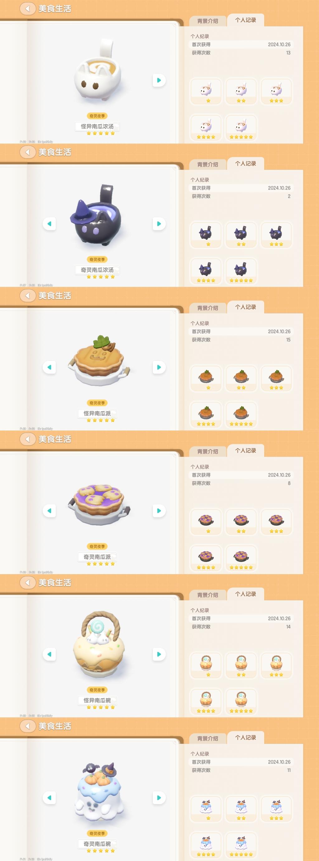 今日新增食谱5星数量参考截图