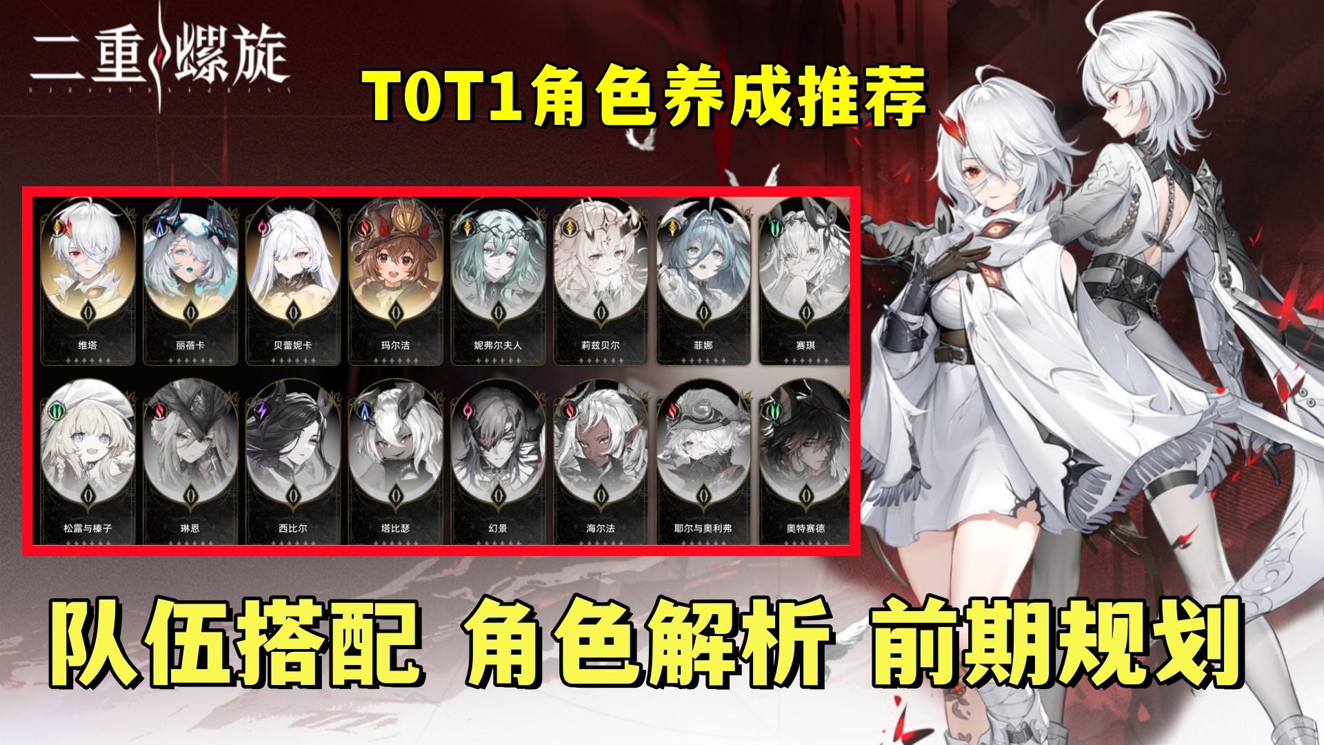 【新手攻略】T0T1级角色推荐！阵容搭配方案！前中期规划思路！