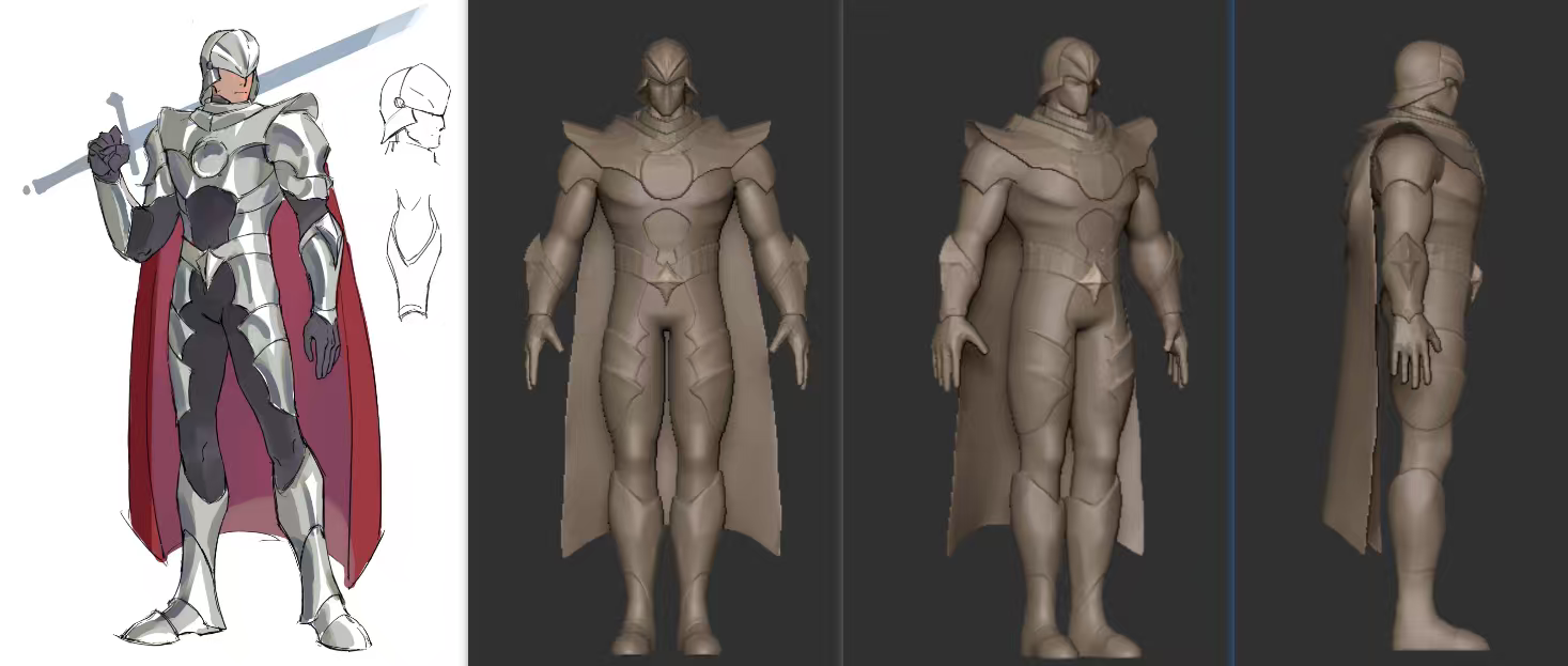 游戏更新日志‖主角模型进度来啦～