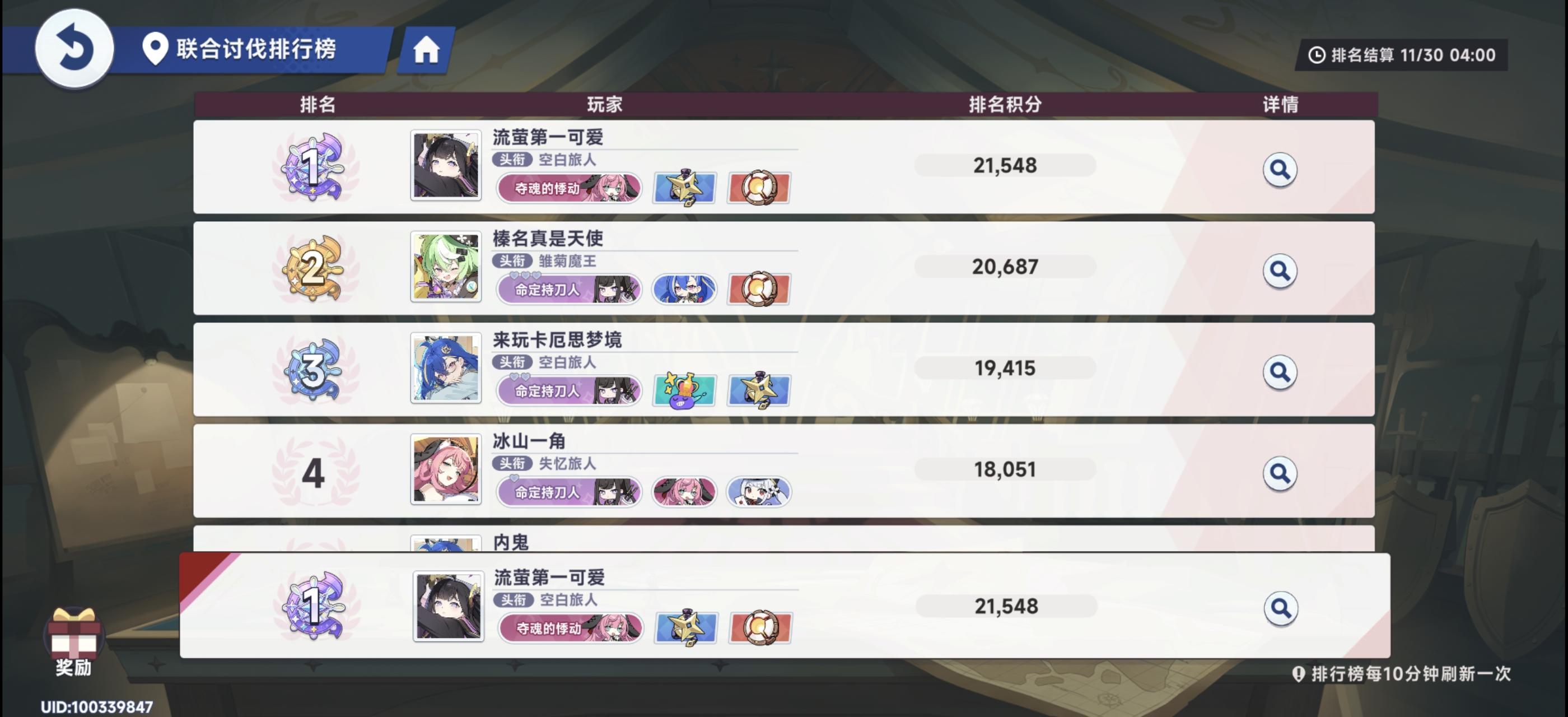 不容易，联合讨伐凹了一小时