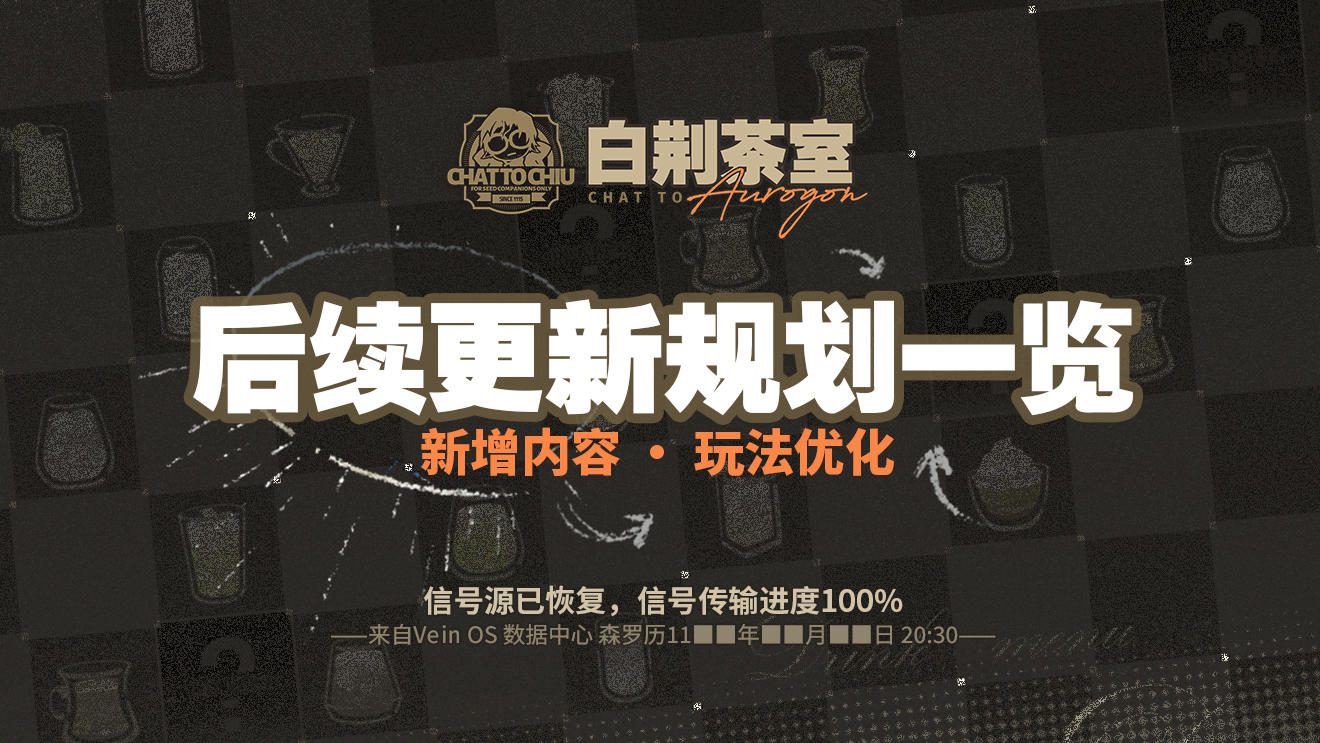 《白荆茶室》专栏 | 后续更新规划一览