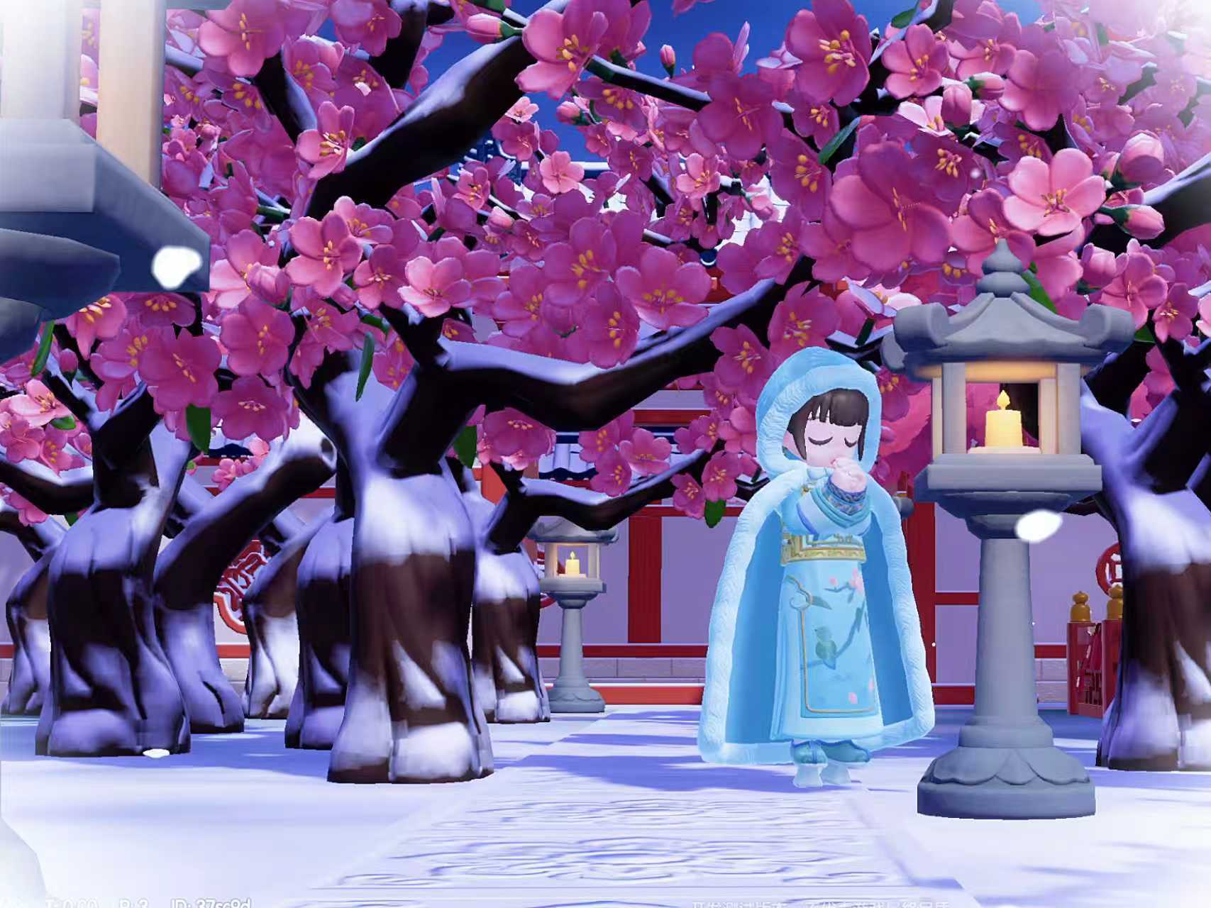 你看，下雪了！来和嬛嬛一起许愿吧——