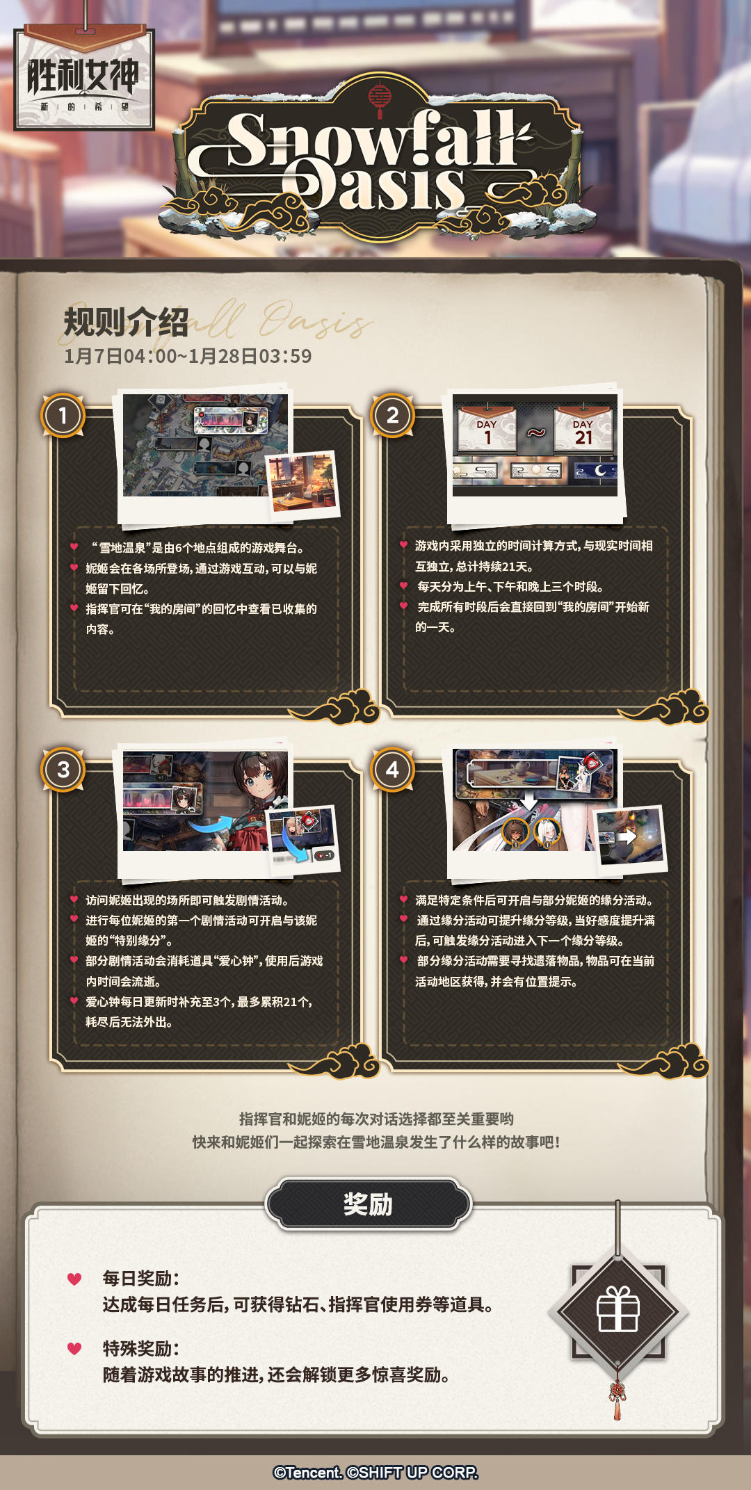 冬日迷你游戏：「Snowfall Oasis 雪地绿洲」即将上线