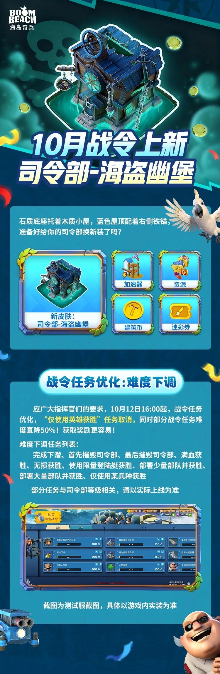 【海岛情报站】10月12日维护公告截图