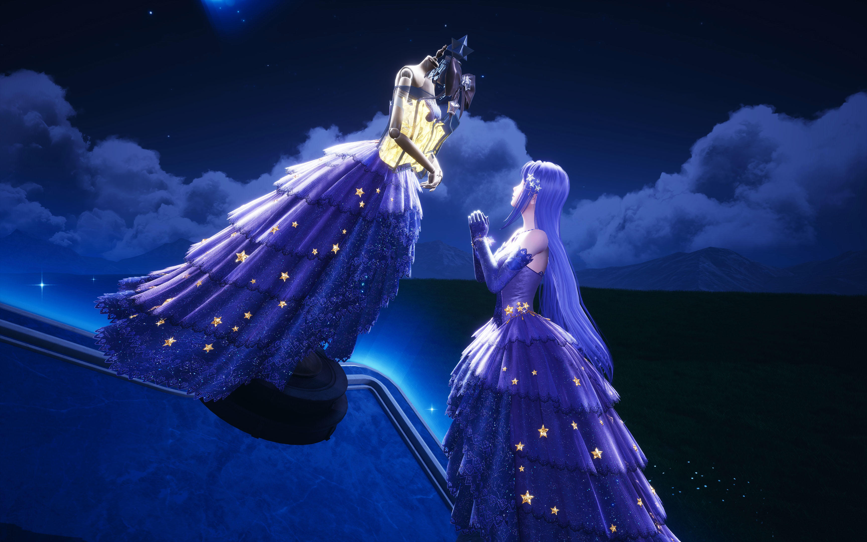 用陌生暖妈的礼物做了个拥抱星星的人台