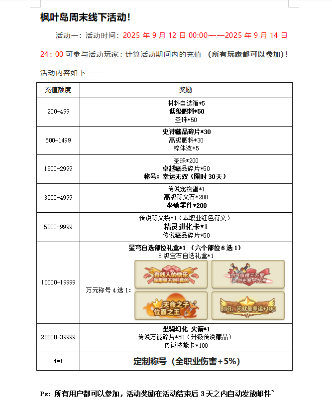 枫叶岛周末线下活动截图