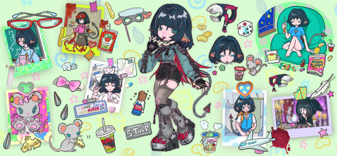 过塑手账丨演鼠的故事