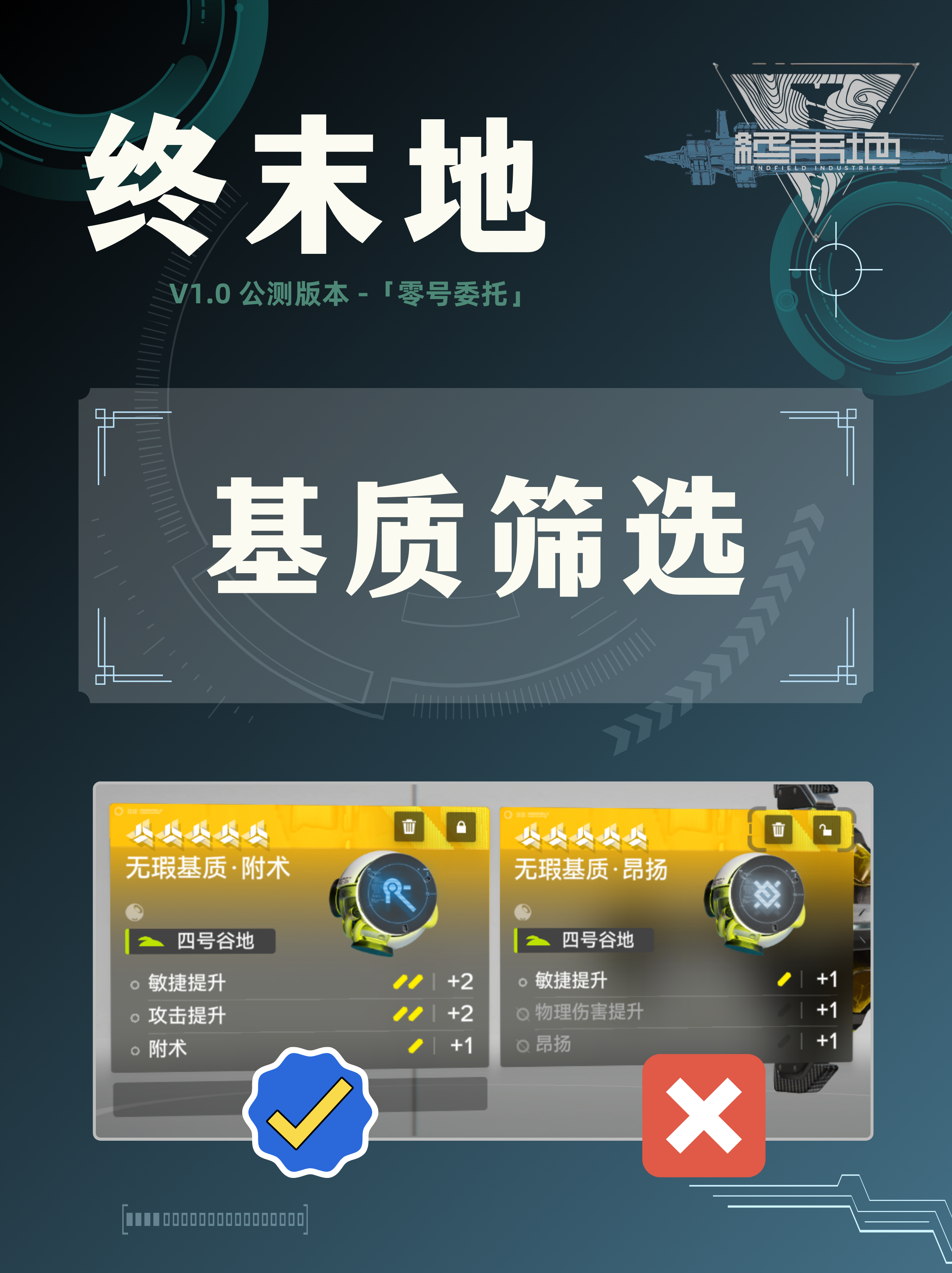 【终末地】基质筛选、技能词条整理