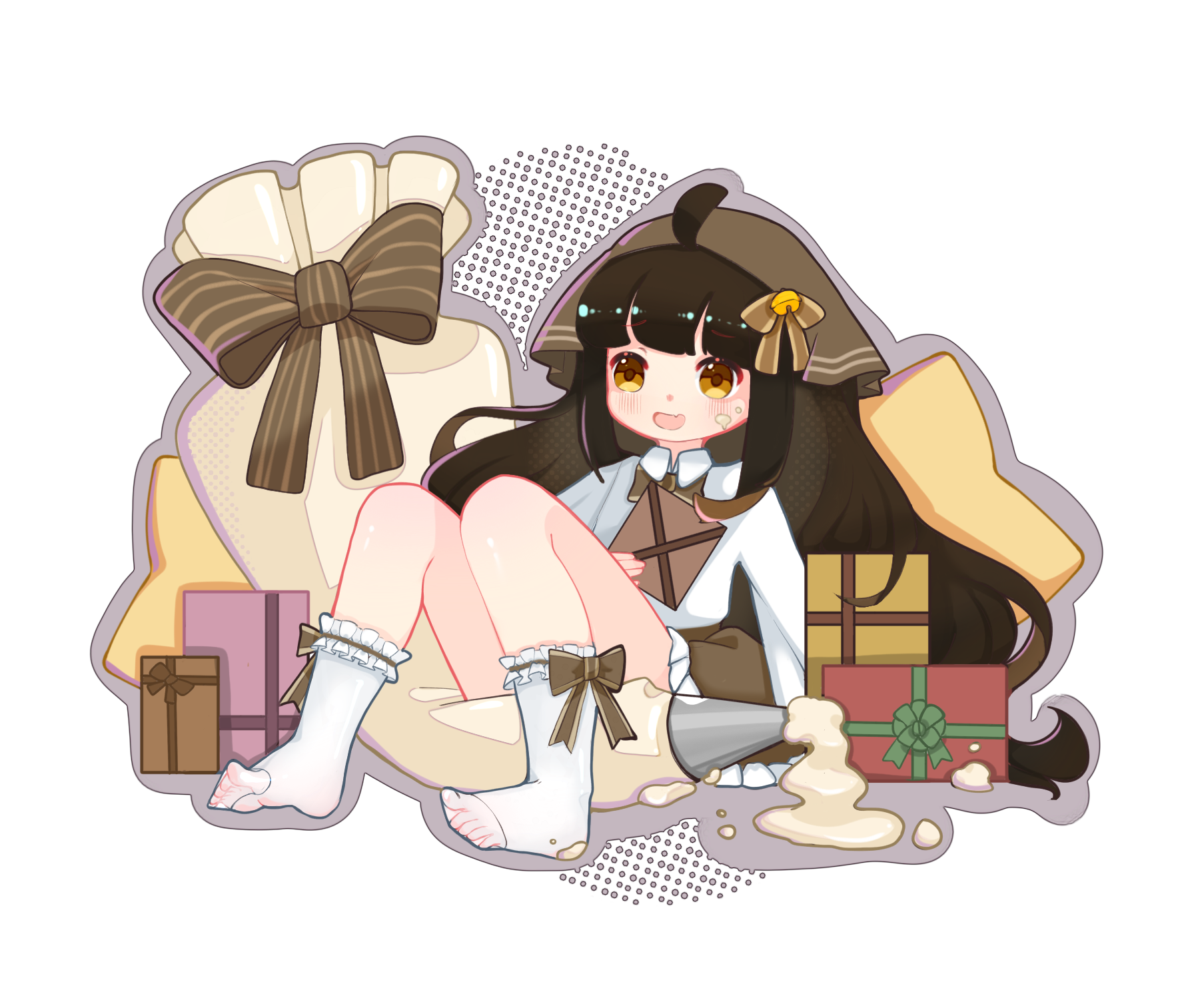 【盲盒派对】千竹同人图-上色版本来咯