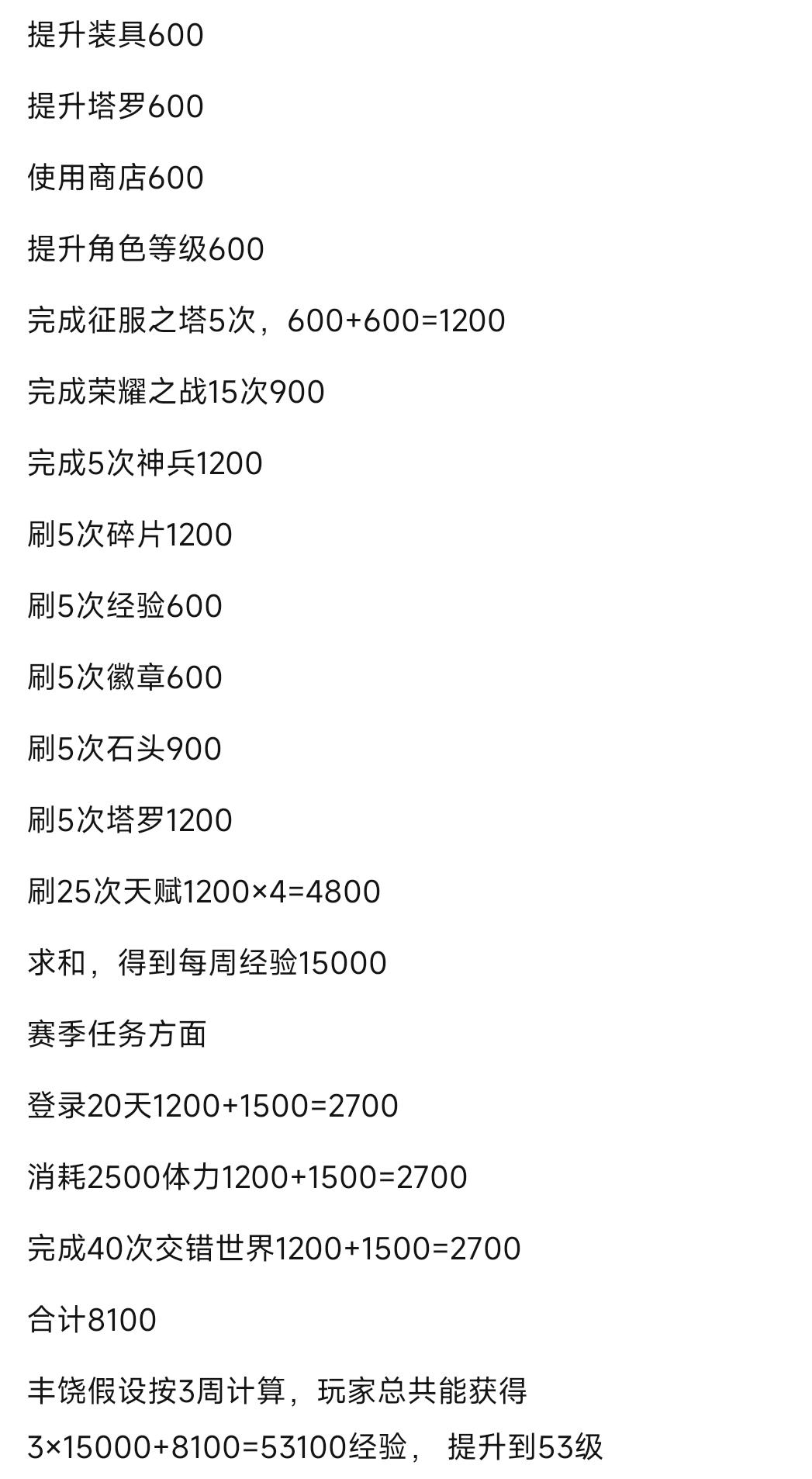 数据分析新版大月卡，普通玩家能到多少级
