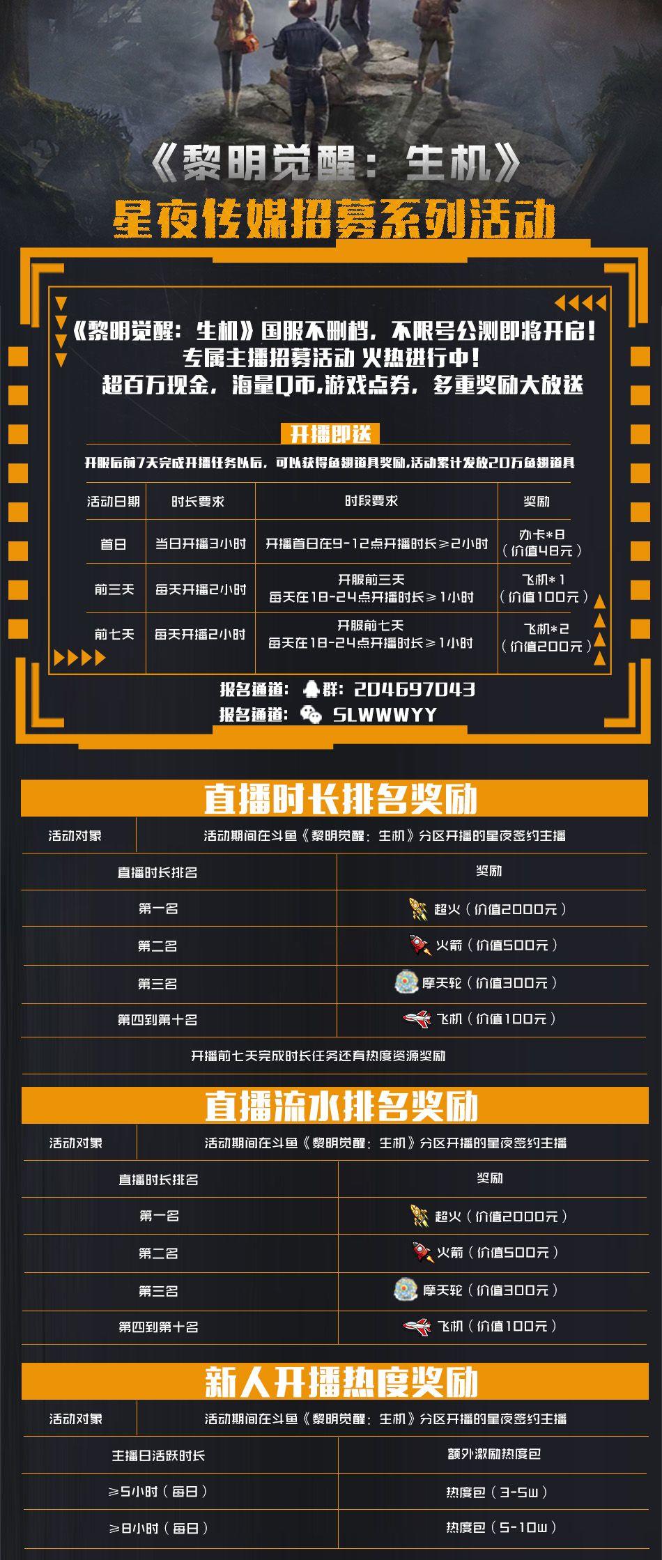 黎明觉醒生机二月底震撼公测，送福利啦！！！！