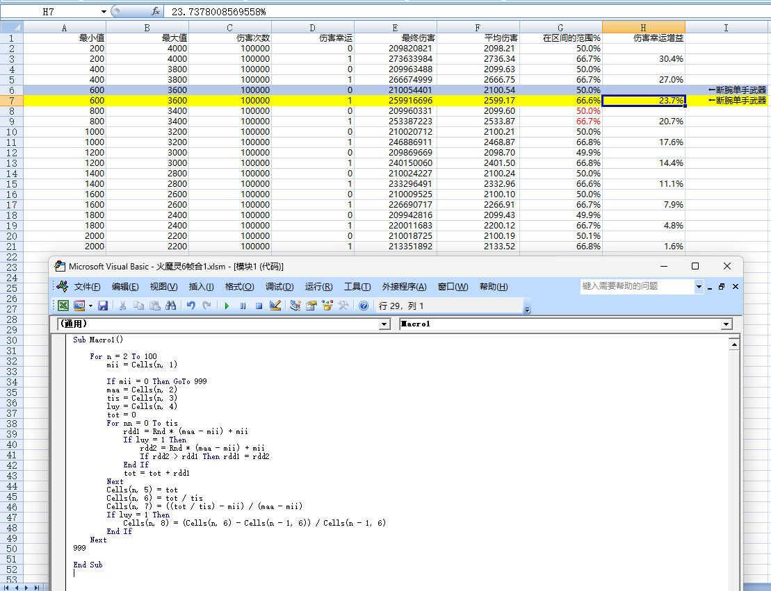 今天来研究一下伤害幸运, 废话不说, 直接上图