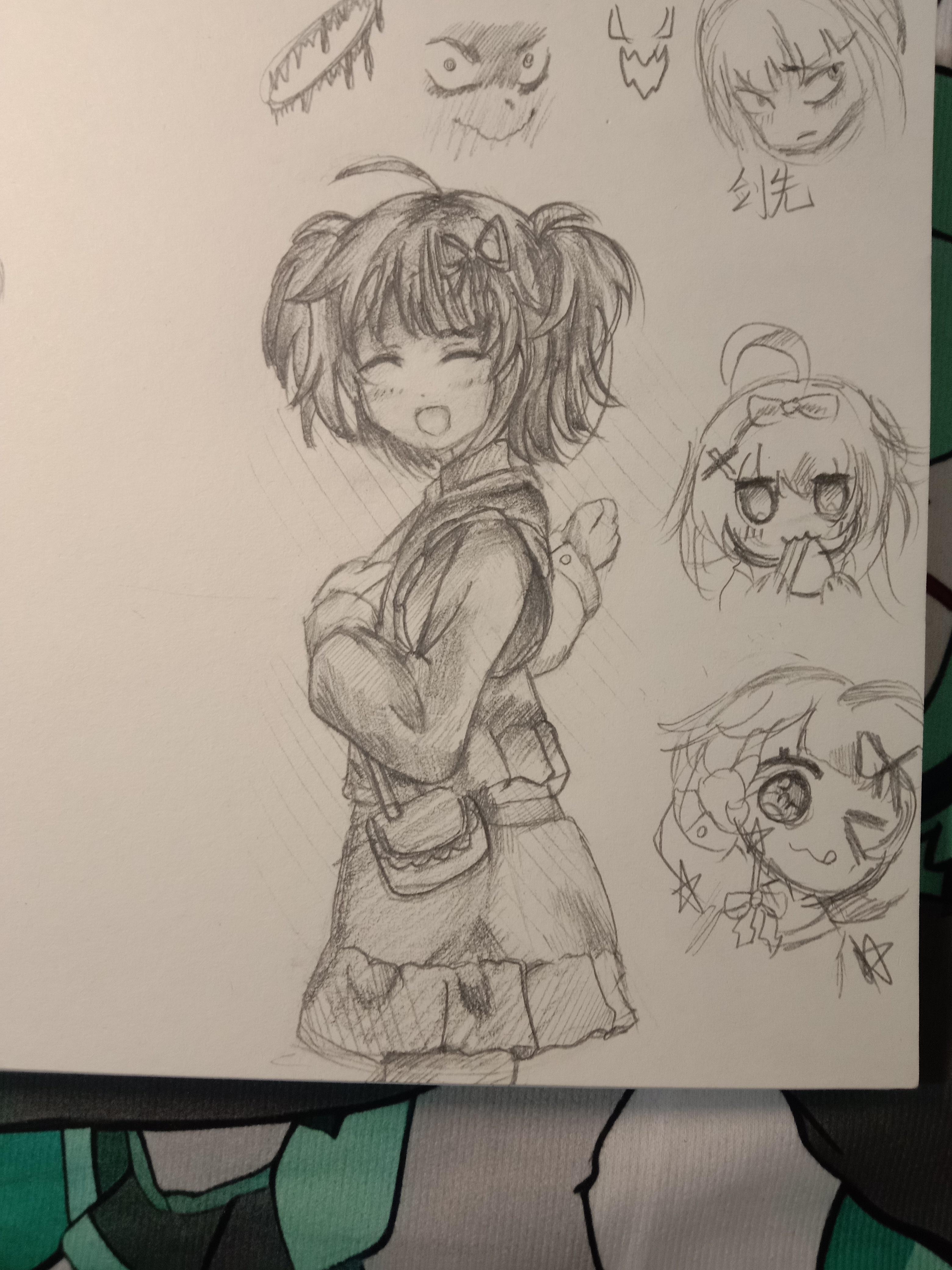 本人因明天开学心态崩了导致画风突变。。。