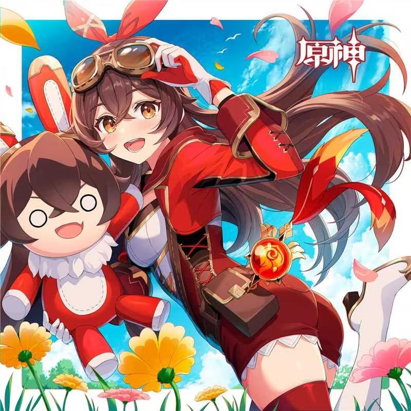 安柏生日快乐｜难得的好天气，我带了兔兔伯爵一起出来晒晒太阳。