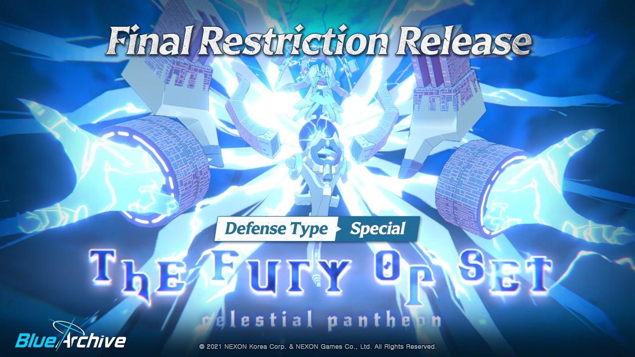 [Final Restriction Release Opening Notice]
Final Restriction Release: The Fury of Set (Defense Type: Special Armor) begins on 1/24 (Fri) at 2:00 AM (UTC)!
[最终限制释放开放通知]
最终限制释放：集之怒(防御类型：特殊护甲)在1/24(周五)凌晨