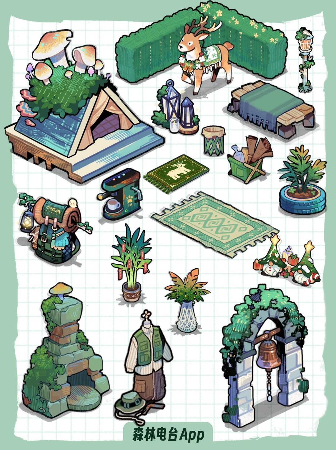 和田绿主题家具🌲🌲你不会还没集齐吧💚🤍💭