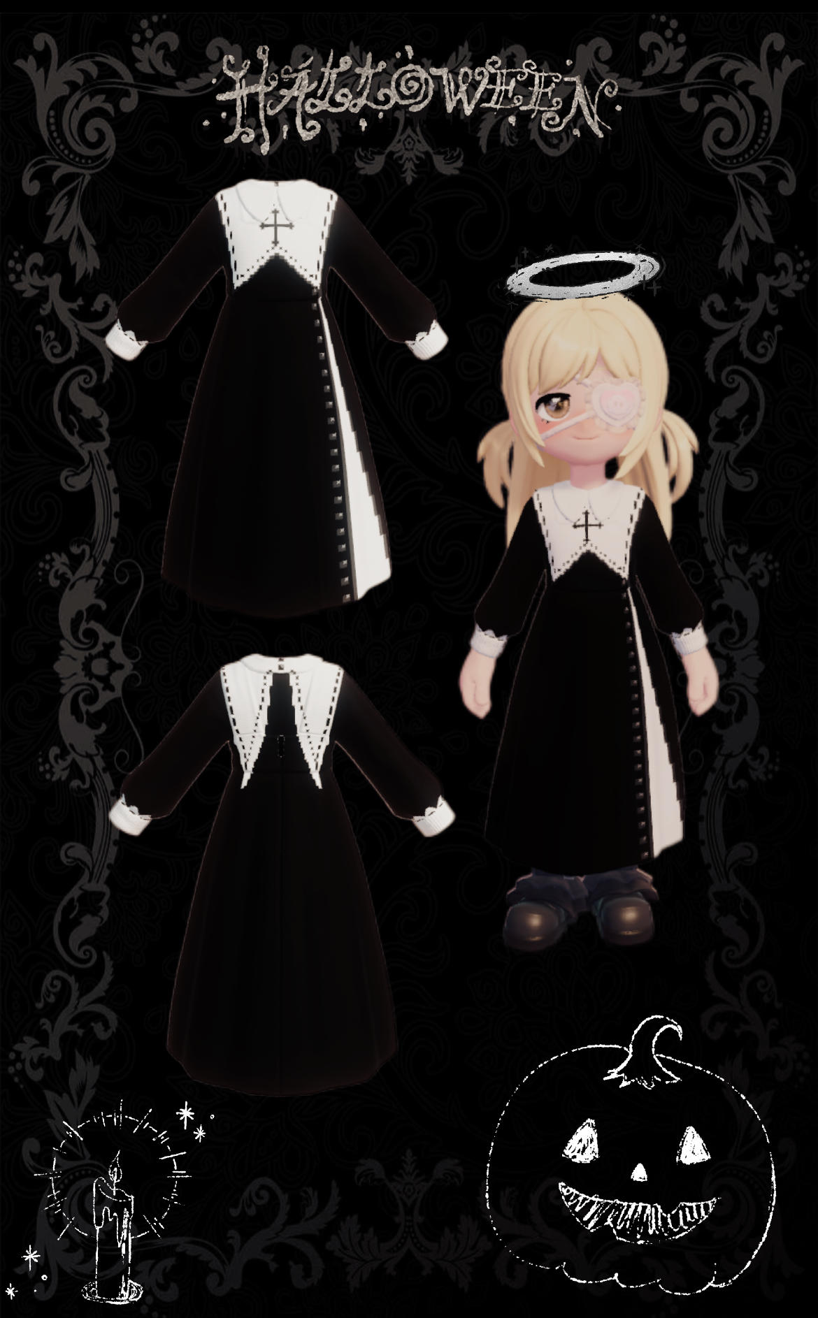 暗调圣洁的狂欢穿搭截图